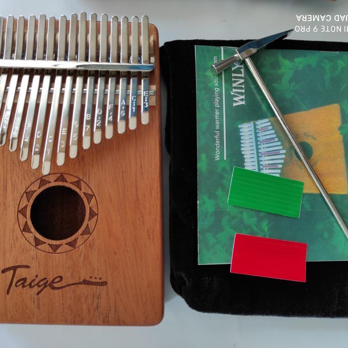KALIMBA 17 KEY MEREK TAIGE KAYU MAHOGANI/CALIMBA