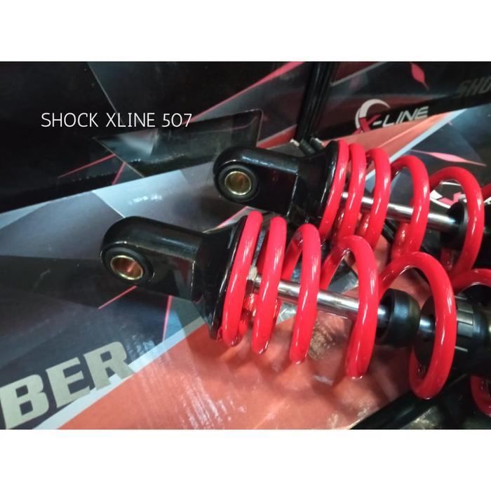 Shock Shok Shockbreaker Xline X-Line X Line Belakang Tipe 507 Bebek Grand Legenda Supra Tanpa Tabung