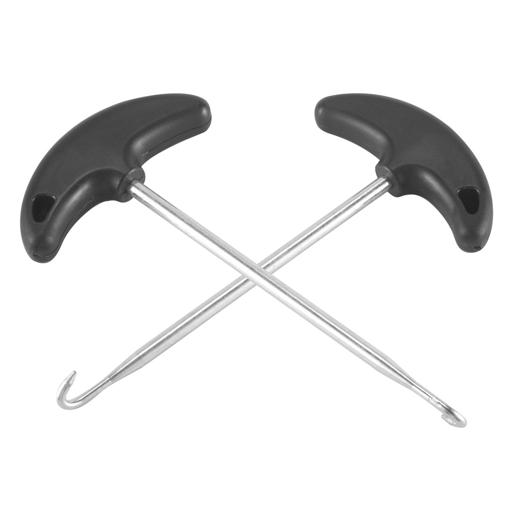 HOTB72A 2Pcs Stainless Steel Hockey Skate Tightener Skate Key Tool Shoe Lace Puller Ice Roller Skate