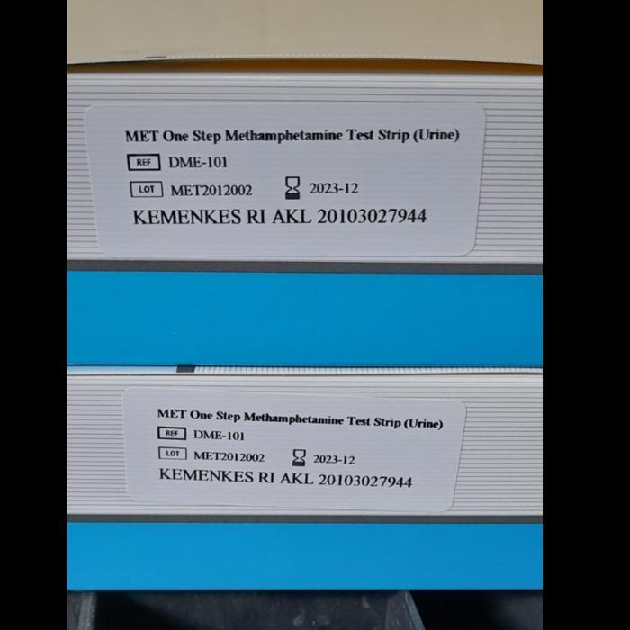 Answer Met Amphetamine Strip 50T - Alat Tes Narkoba Met Untuk Shabu, Ice, Ubas, Speed, Ss - Hasil