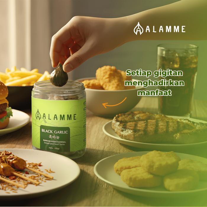 Bawang Hitam Tunggal Black Garlic Alamme 500Gr