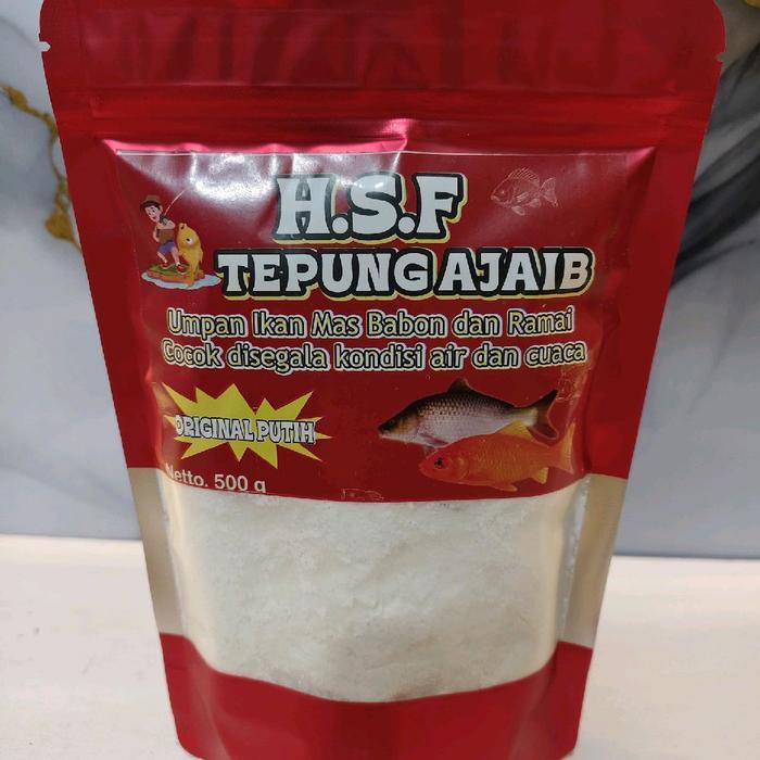 HSF TEPUNG AJAIB Original PUTIH Umpan ikan mas babon dan rame
