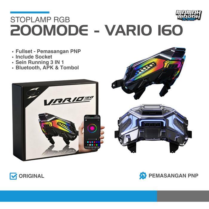 Stoplamp Lazy Vario 160 Lampu Belakang Vario 160 Stoplamp Rgb Vario 160 200 Mode Stoplamp Running