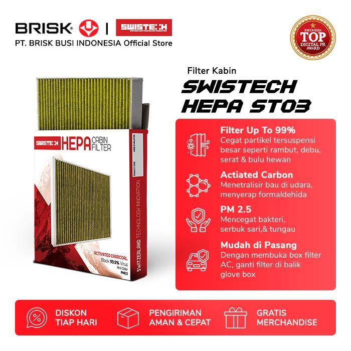 TERBARU Filter AC Avanza Xenia Filter Kabin Mobil HEPA Swistech ST03
