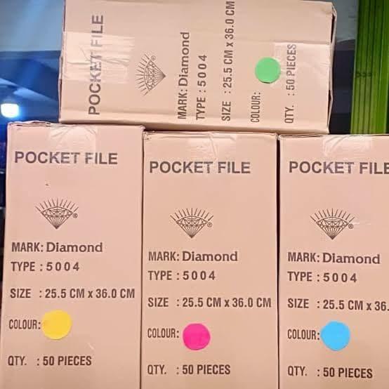Map Diamond pocket file 5004 ( isi 50 pcs)