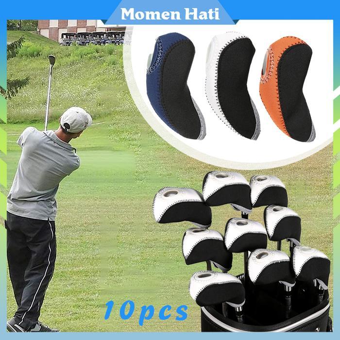 TERBARU 10Pcs Cover Stick Golf Cover Stick Golf Driver Cover Iron Set Golf