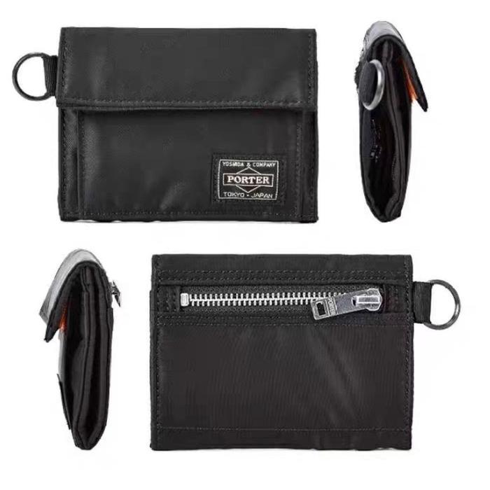 PORTER Yoshida Mini Wallet Trifold Velcro Dompet Lipat Pendek Pria Vintage