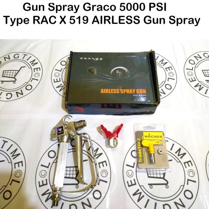 GUN SPRAY GRACO 5000 PSI TYPE SPRAY GUN RAC X 519 AIRLESS GUN SEMPORT