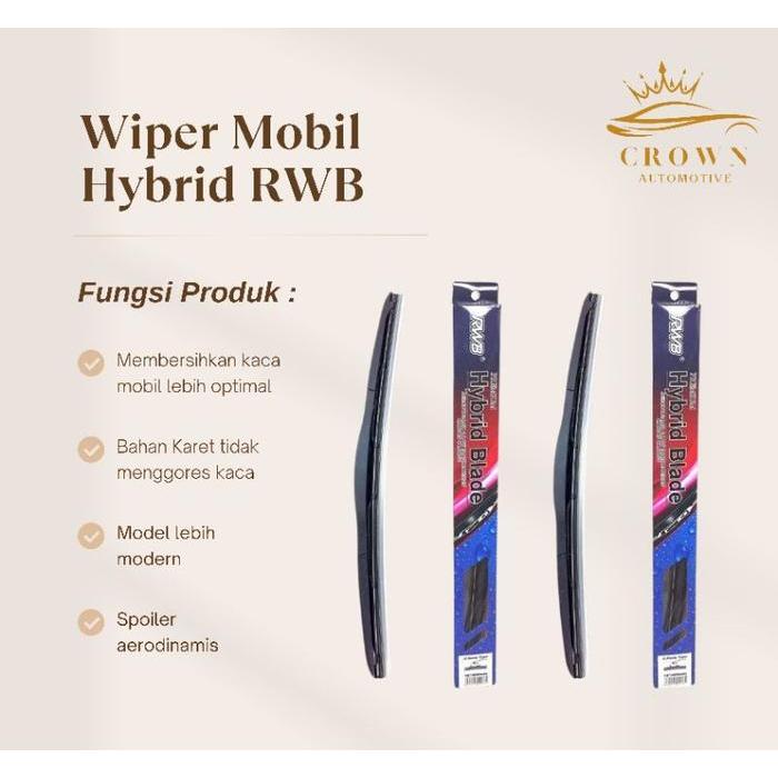 TERLARIS Wiper Mobil RWB Hybrid / Wiper Hybrid RWB / Wiper RWB Universal READY
