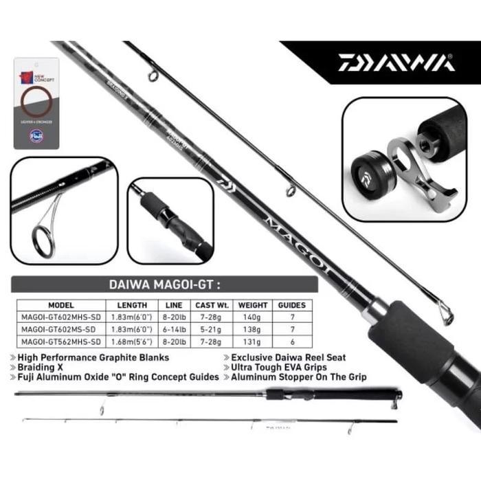 Joran Daiwa MAGOI MX GT/G/ GT 602MS 602MHS KOLAM / GALATAMA MARIT FULL FUJI JORAN DAIWA MAGOI