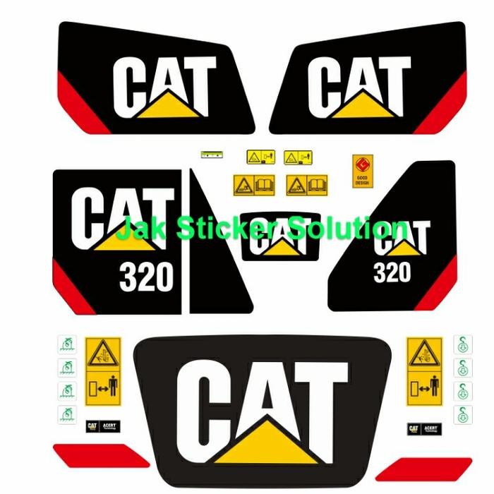 Stiker Excavator Cat 320