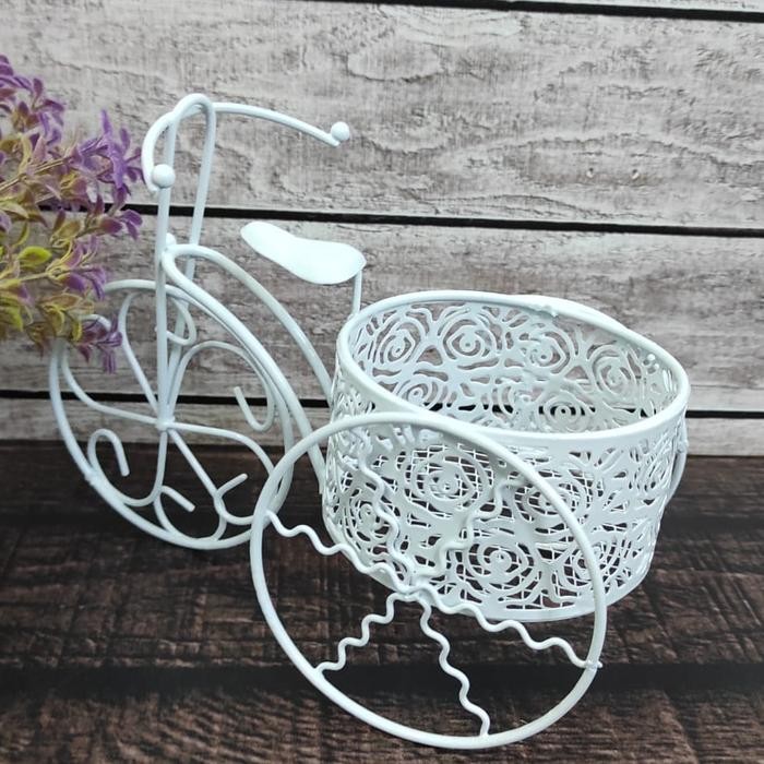 SM- Pajangan pot sepeda mini / pot tanaman hias palsu / pot dekorasi