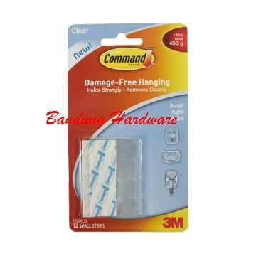 

3M COMMAND STRIP ISI ULANG SMALL REFILL STRIPS SMALL CLEAR 17024
