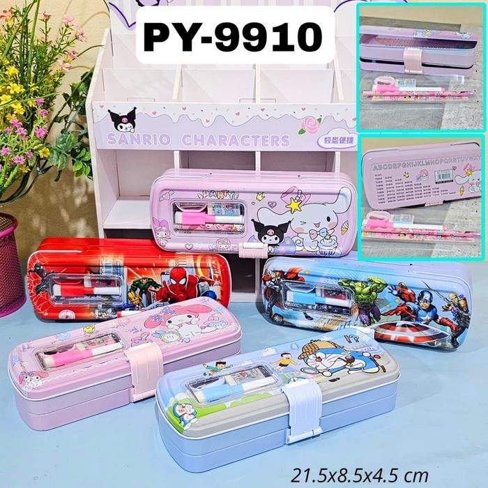 

SOS Kotak Pensil Kaleng Set+WB 3 susun 8x21/Tempat Pensil/Tepak