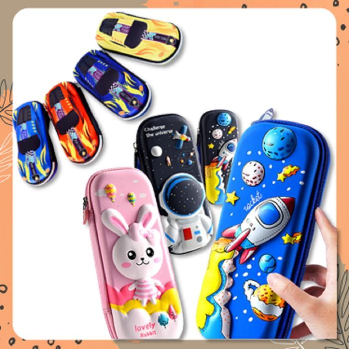 

Tempat Kotak Pensil Anak 3D Karakter Cars Astronot Galaxy Aesthetic Bahan EVA Timbul Anti Stationery