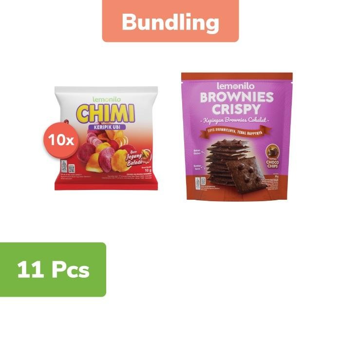 

Lemonilo Paket Chimi Jagung Balado 10g + Lemonilo Brownies Chocochips
