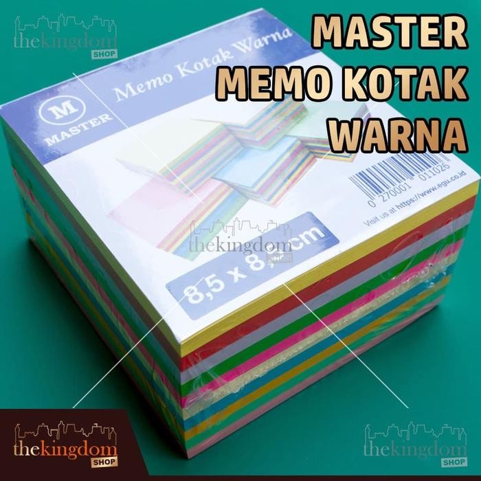 

Master Memo Kotak Warna Kertas Notes Hitam Kayu Paper