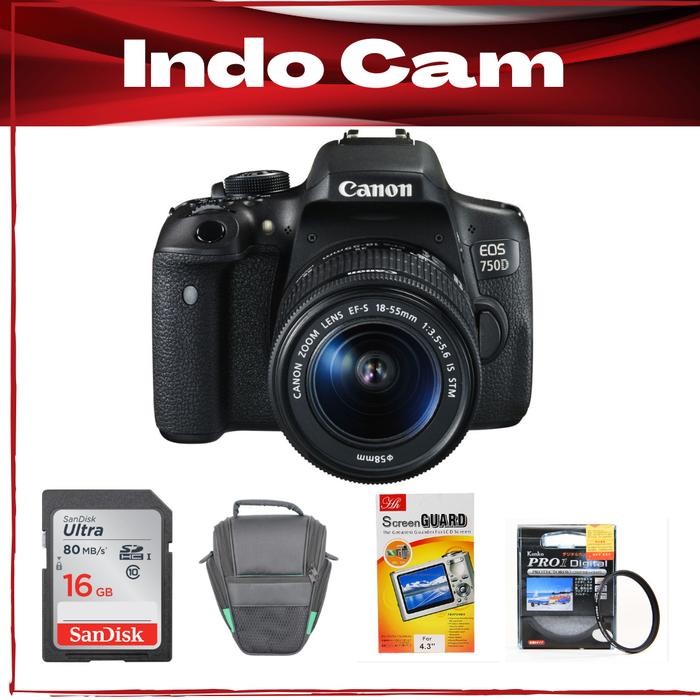 CAMERA CANON EOS 750D KIT 18-55MM / CANON 750D KIT 18-55MM Shopeseler