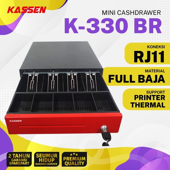 

CASH DRAWER / LACI KASIR / LACI UANG KASSEN MK-330 RJ- 11 (37 X 33 CM)