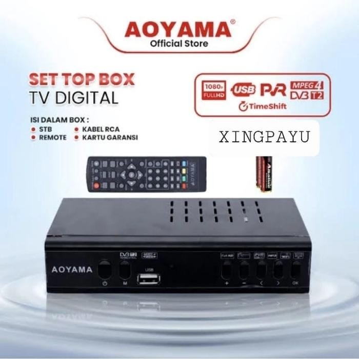 Terlaris SET TOP BOX AOYAMA TV DIGITAL STB penerima siaran FULL HD SALE