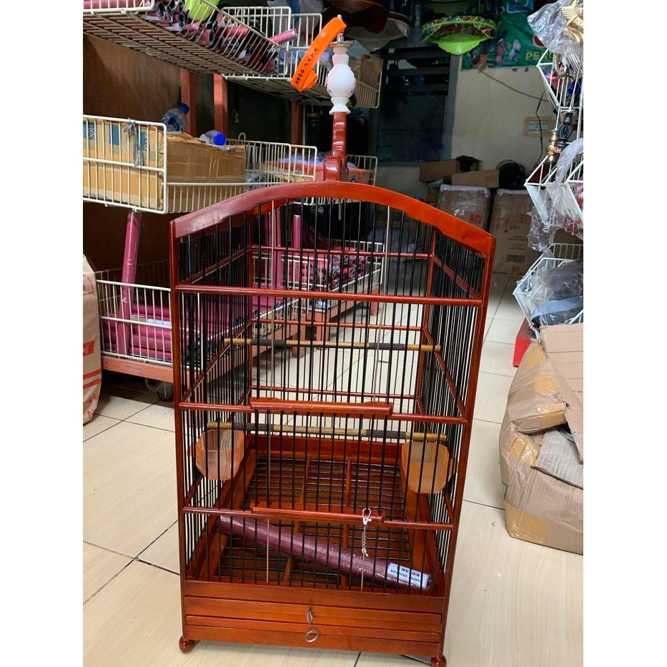 SANGKAR KANDANG BURUNG KENARI IJO KOTAK EBOD JAYA HITAM NO 3