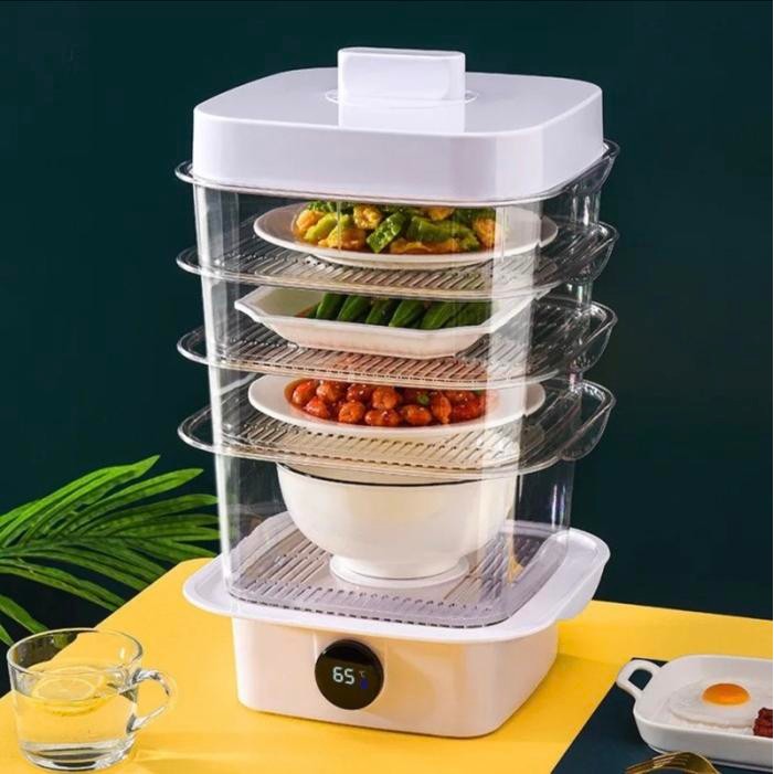 Tudung Saji Tempat Penyimpan Makanan 3 tingkat 4 tingkat pemanas makan