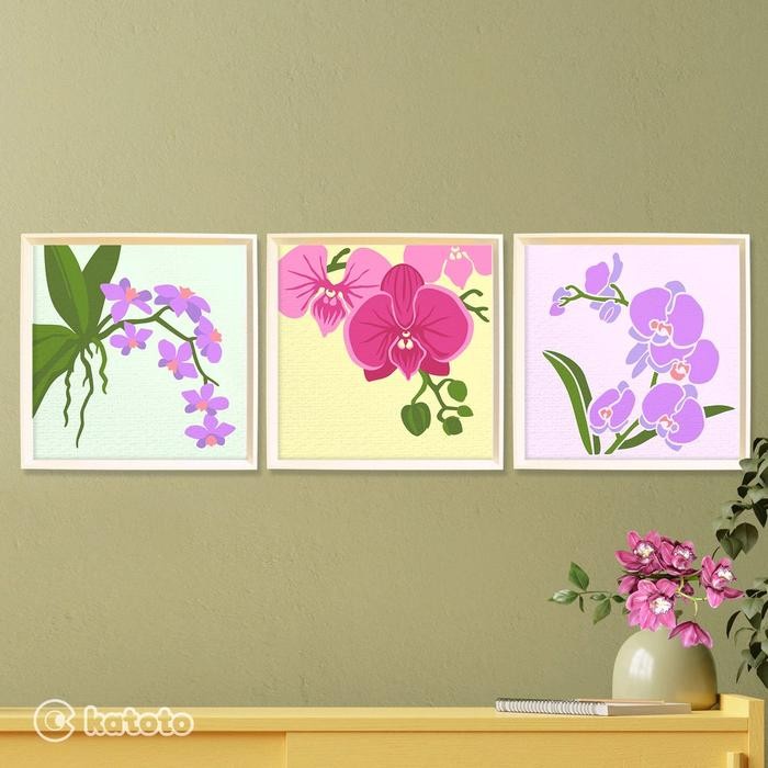 

NEW PRODUK ORCHID PAINT BY NUMBERS - KATOTO PAINT BY NUMBER KIT - PAKET MELUKIS BUNGA ANGGREK CANVAS