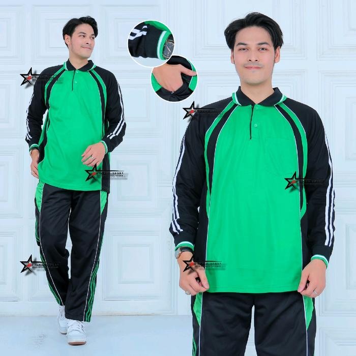 Okechuku Sport - Baju Olahraga 1 Set Celana Training Wanita Pria Training Seragam / Setelan Baju