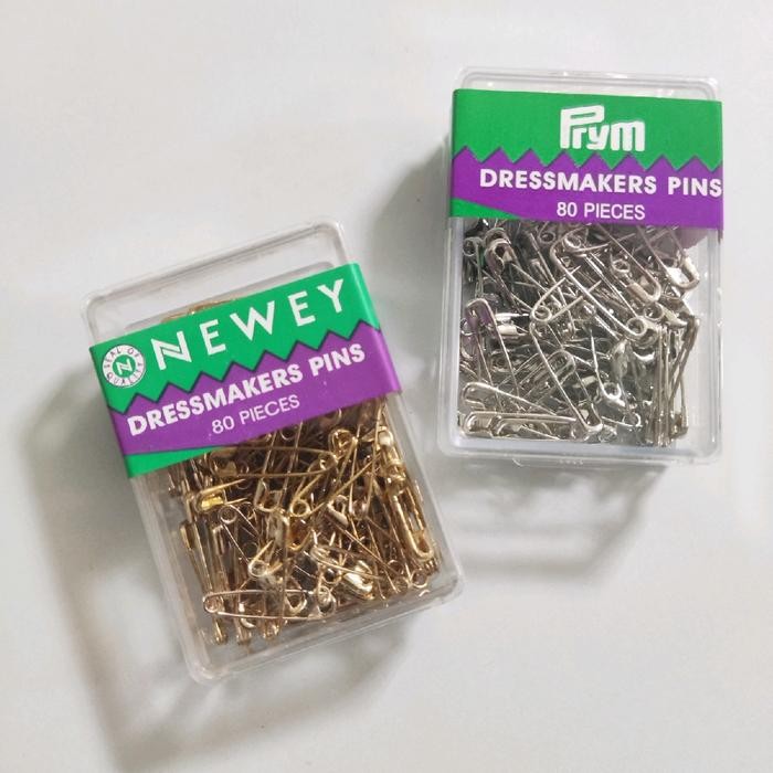 Pilihan- Peniti Premium Prym Newey Jerman Size Kecil 2Cm Tajam Tebal Kuat Silver Gold Black