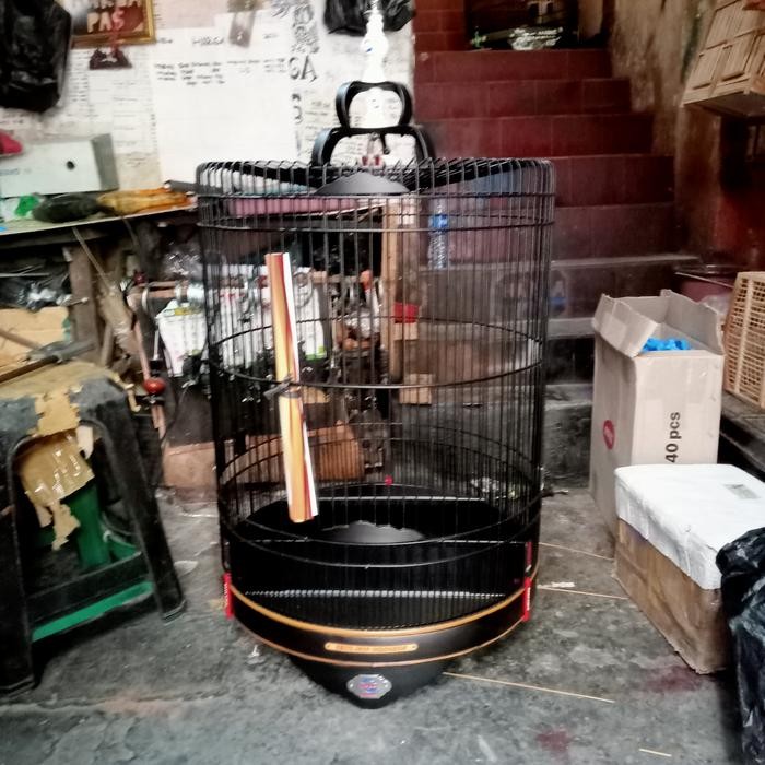 sangkar/ kandang murai Ebod jaya No 2 warna hitam (grab/gojek)