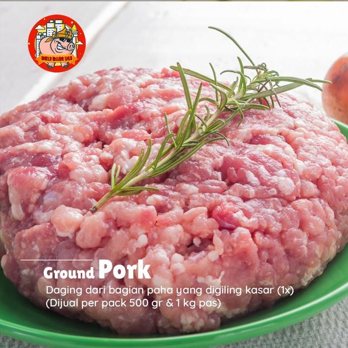 

Pilihan- Daging Babi Bali Giling Ground Pork Premium Enak Empuk Mudah Dimasak