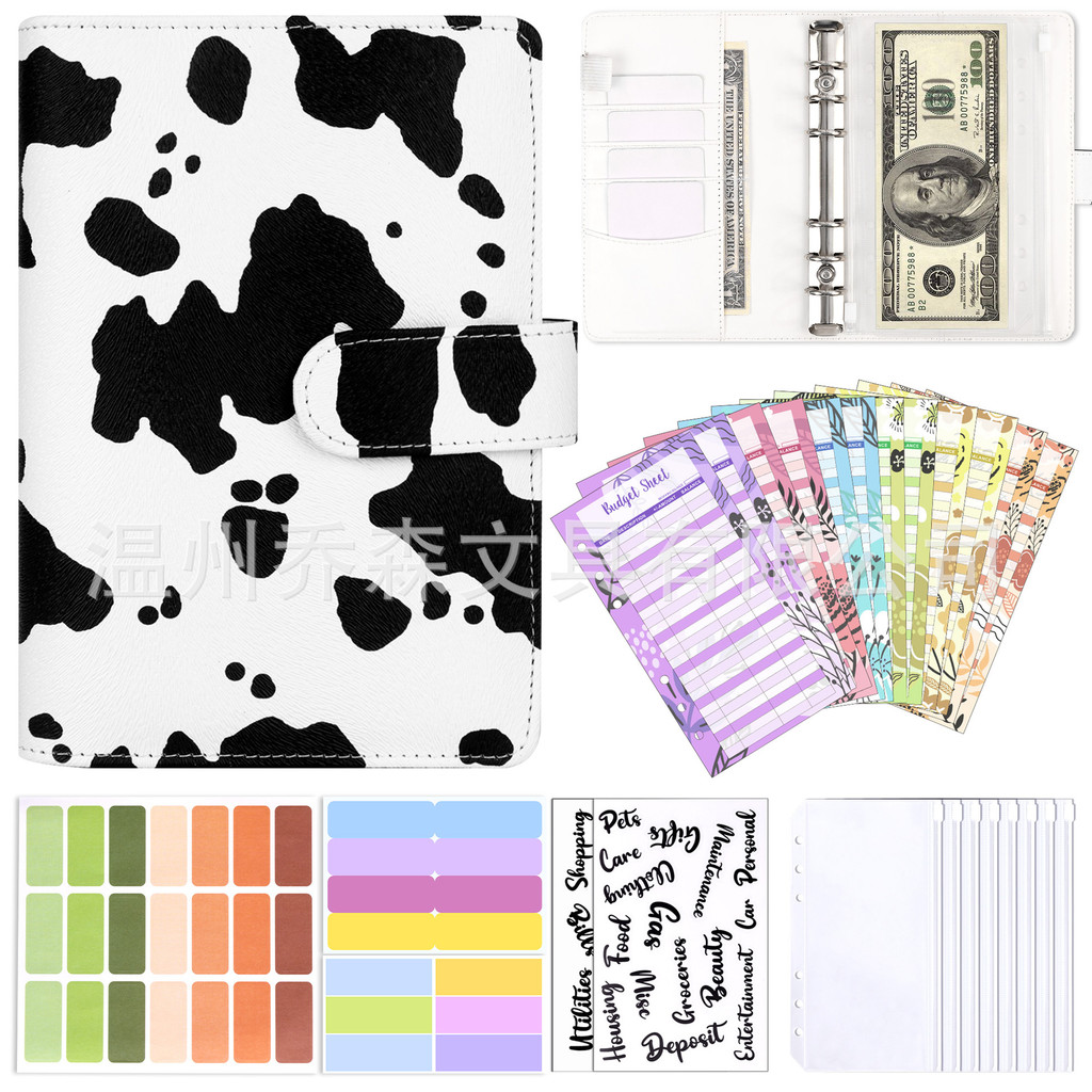 

Buku Catatan A6 Bergaya Leopard - Buku Anggaran, Organizer Keuangan, 6 Ring, Cover Imitasi Kulit, Paket Lengkap dengan Stiker & Amplop |564NJX77|