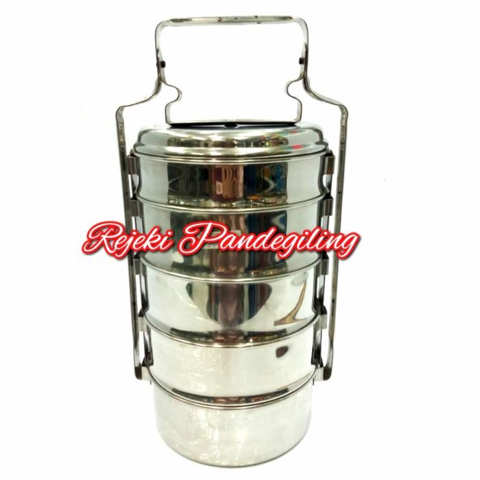 Rantang Stainless Steel " Bima " Susun 4,5 Diameter = 14 Cm