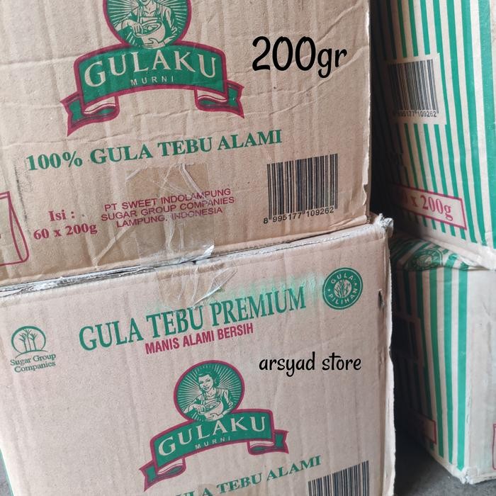 Pilihan- Gulaku Gula Murni 200 Gr Dus/Karton Isi 60 Pcs