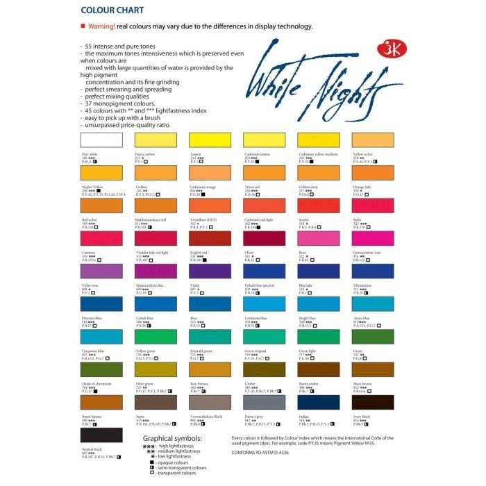 

Hot Sale! Nevskaya White Nights Artist Watercolor Tubes 10Ml Series B (2/4)