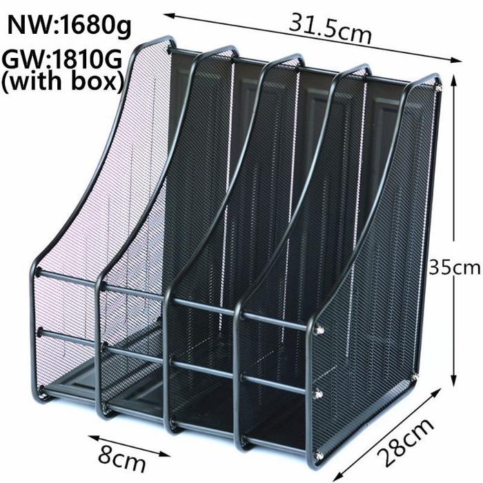 

OJ BOX FILE 4 SHAF BAHAN BESI WARNA HITAM