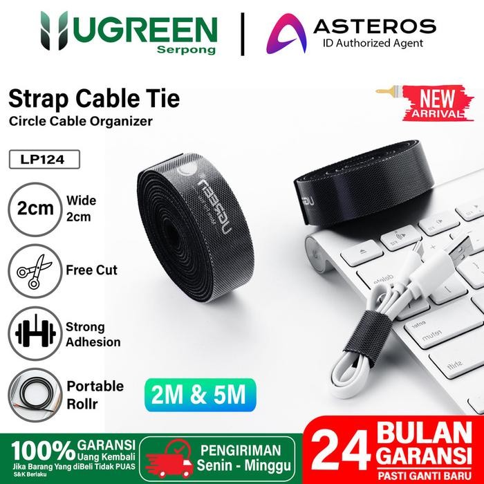

Strap Ugreen 40365 Cord Holder Winder Perekat Pengikat Kabel Organizer
