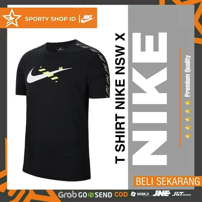 Pilihan- Kaos Baju Olahraga Sport Joging Nike Nsw Pendek Pria Polos Katun 24S