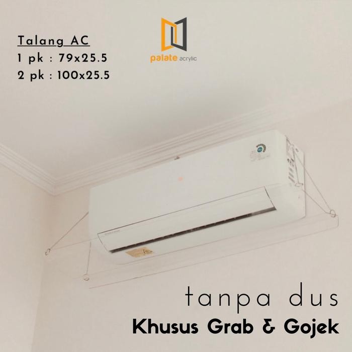 Ready Stock Akrilik Penahan Hembusan Ac 2Pk / Akrilik Talang Ac 2Pk