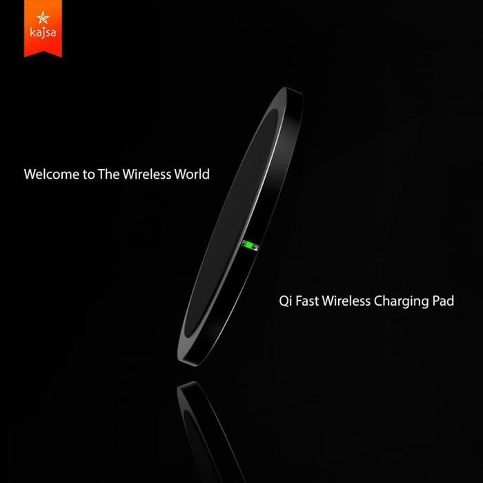 Sale Kajsa W6 Qi Fast Wireless Charger With Adapter Black / White