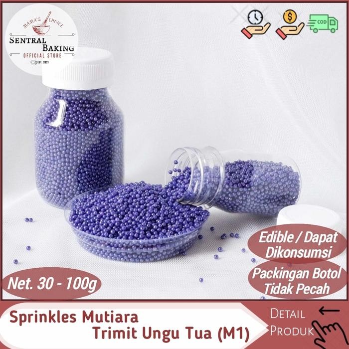

Stok Baru Sprinkle Kue Mutiara Trimit Ungu Tua (M1) / Springkel Springkle Kue