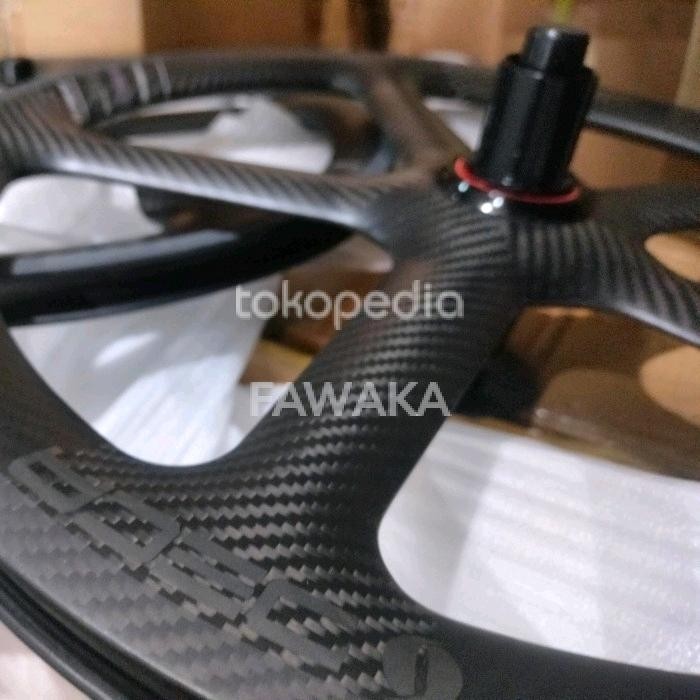 Banyak Dicari Wheelset Deca 5 Spoke Carbon 20 451 Velg 20 Plus 22 Terlariss 