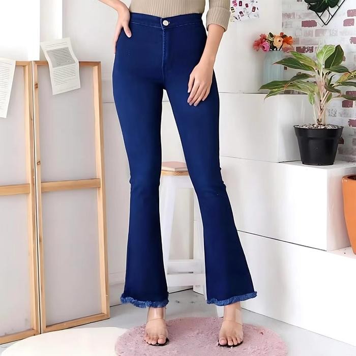 Hw Cutbray Jeans Putih / Highwaist Cutbray Rawis / Hw Cutbray Jeans Stretch / Hwcutbray Wanita