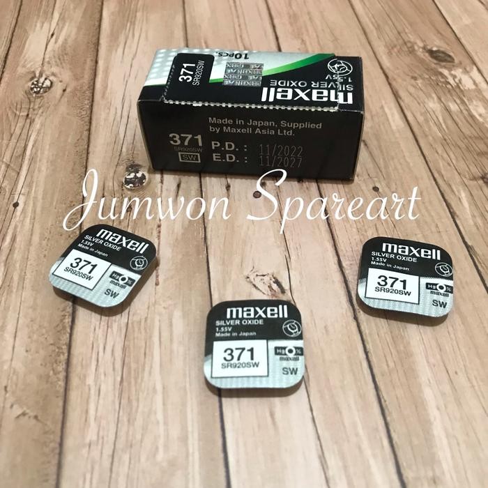 New Baterai Maxell 371 SR920SW Original Maxell 371 Maxell 920 Original
