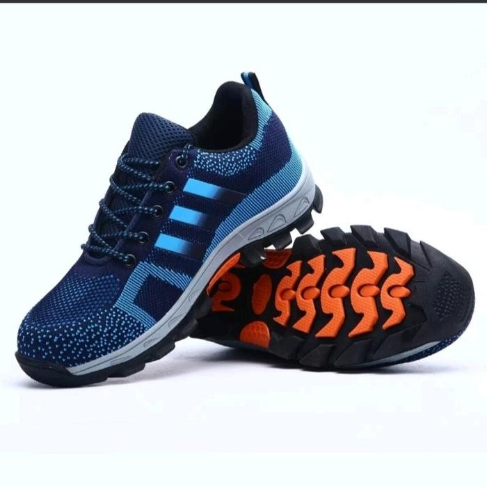 Sepatu Safety Shoes Sporty 5B Ujung Besi Shoes Kerja Santai