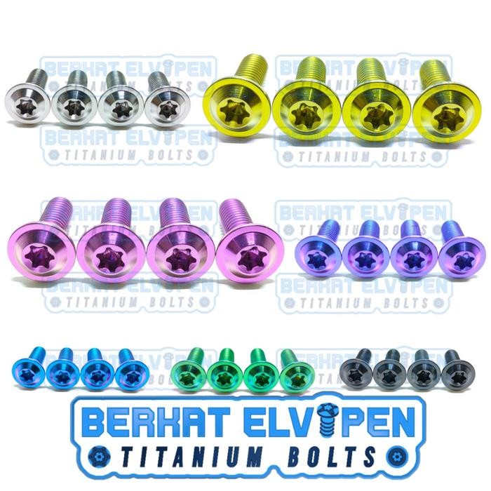 Paket Baut Titanium Piring Cakram Beat Scoopy Genio Vario 160 Pcx 150