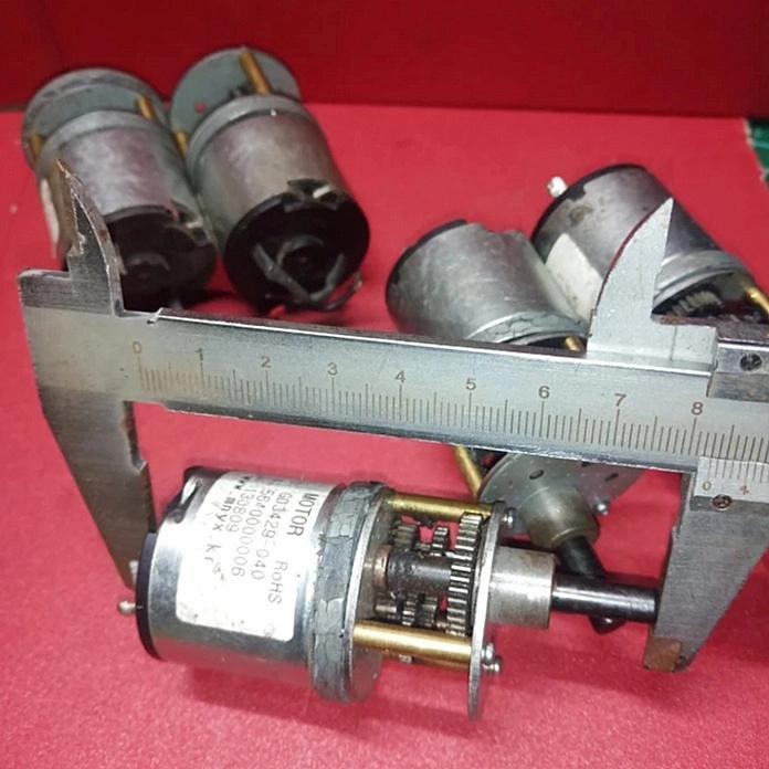 HARGA 5 UNIT DC MOTOR GEARBOX MINI 12V 75RPM METAL GEARBOX
