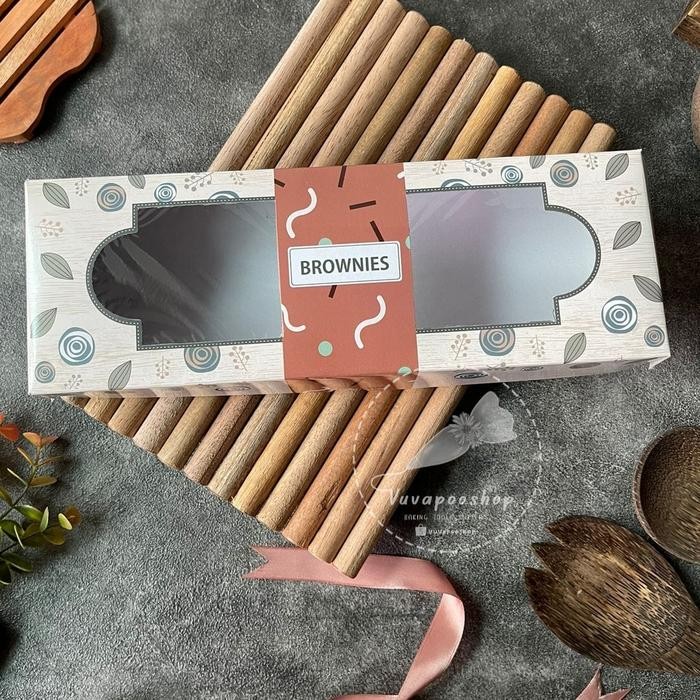 Box Brownies Dus Kue Brownies Dus Cake Box Kemasan Brownies Panggang