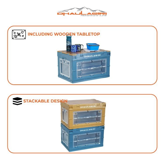 Dhaulagiri Foldable Storage Box 65 L/ Kotak Penyimpanan Multifungsi