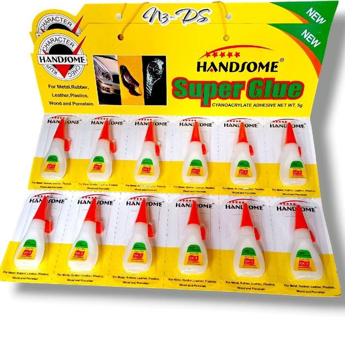 HANDSOME LEM SUPER GLUE LEM BOTOL RENCENG/ 1 LEMBAR
